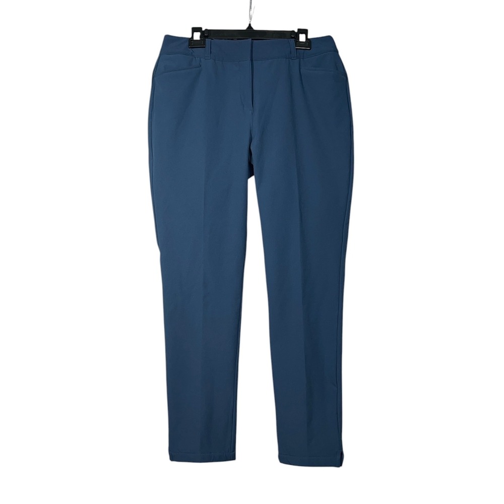 NWT Adidas COLD.RDY Golf Pants Womens 12 Blue Fleece Lined Primegreen Insulated